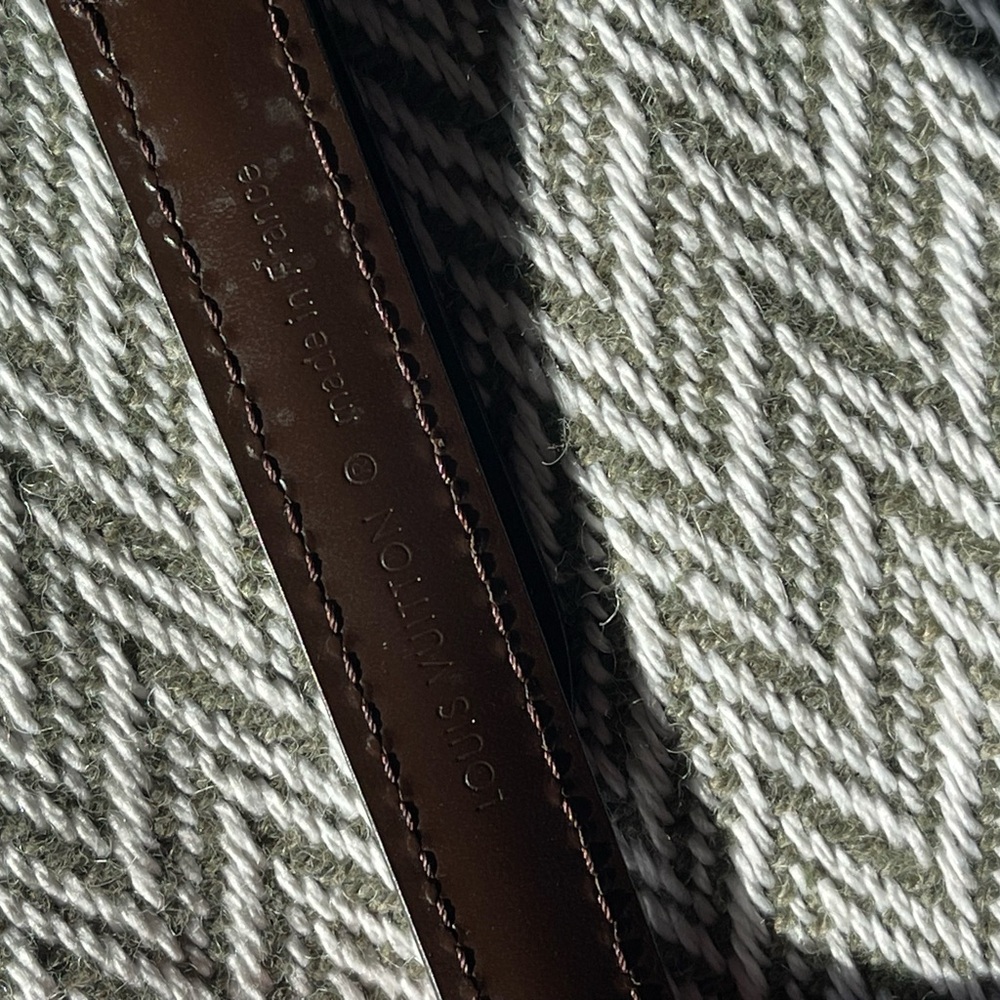 Louis Vuitton Dark Brown Leather Purse Strap